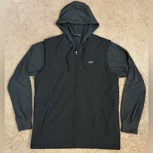 Travis Mathew Scavenger Hoodie Men’s Large Black Gray